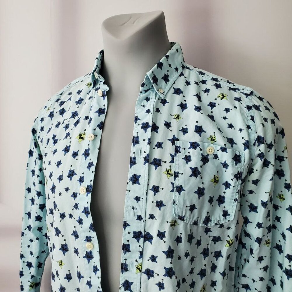 Shirt man XS European Brand Uniform For The Dedicated Racoon smoking pattern